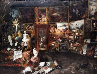 Darstellung eines Gemäldekabinetts